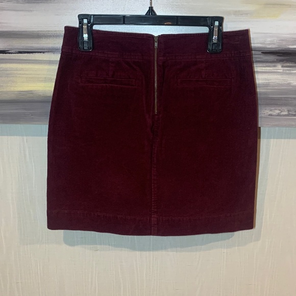 LOFT Rich Maroon Mini Skirt - Picture 7 of 11